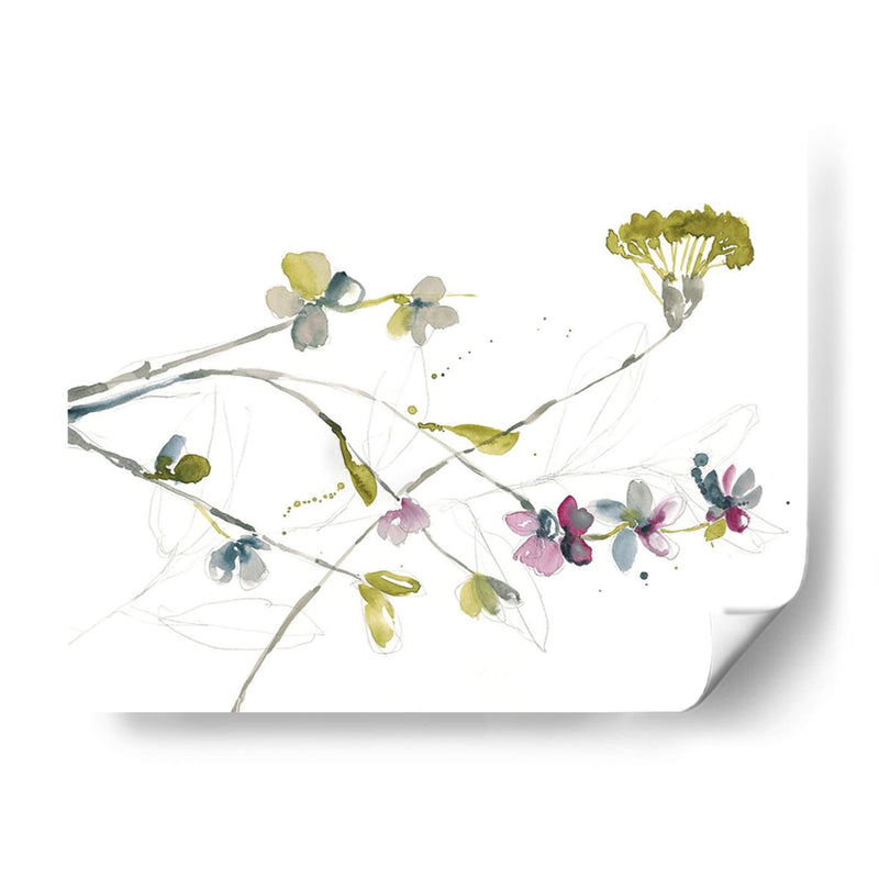 Ramas Y Flores I - Jennifer Goldberger | Cuadro decorativo de Canvas Lab