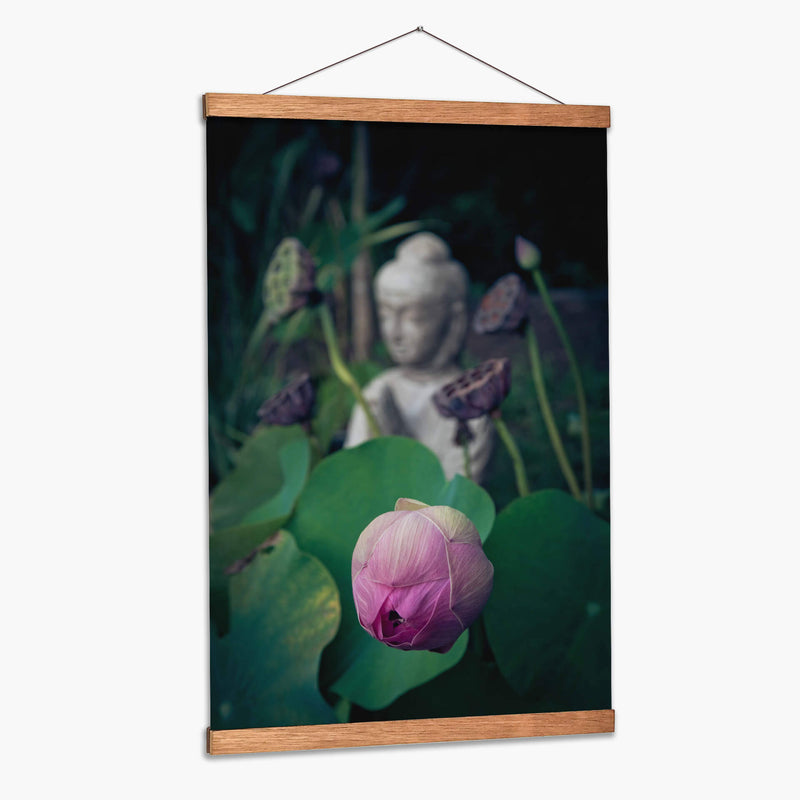 Composición de flores y un buda | Cuadro decorativo de Canvas Lab