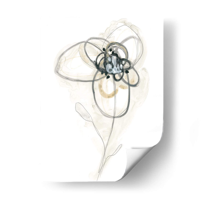 Estudio Floral Monocromo Iv - June Erica Vess | Cuadro decorativo de Canvas Lab