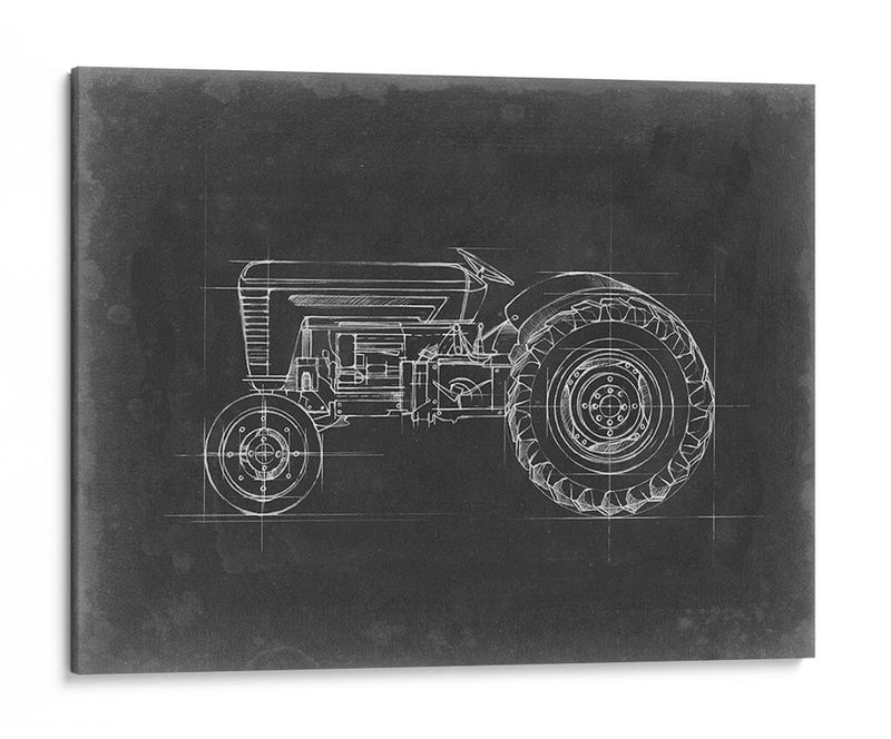 Blueprint Del Tractor I - Ethan Harper | Cuadro decorativo de Canvas Lab