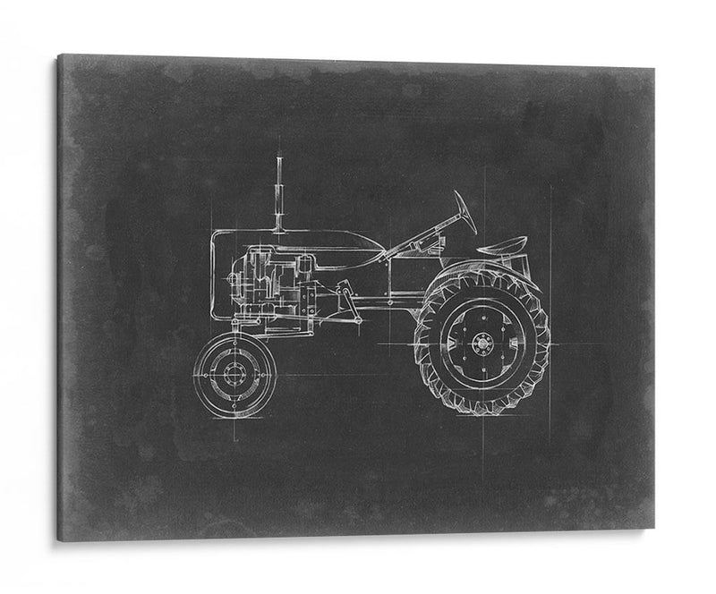 Blueprint Del Tractor Iii - Ethan Harper | Cuadro decorativo de Canvas Lab