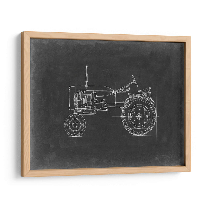 Blueprint Del Tractor Iii - Ethan Harper | Cuadro decorativo de Canvas Lab