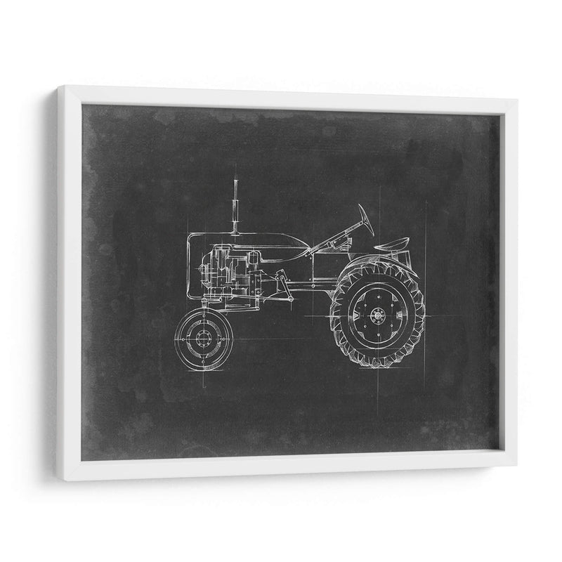 Blueprint Del Tractor Iii - Ethan Harper | Cuadro decorativo de Canvas Lab