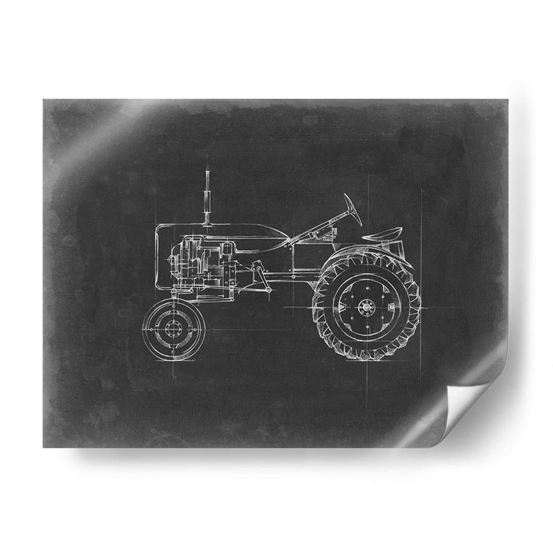 Blueprint Del Tractor Iii - Ethan Harper | Cuadro decorativo de Canvas Lab