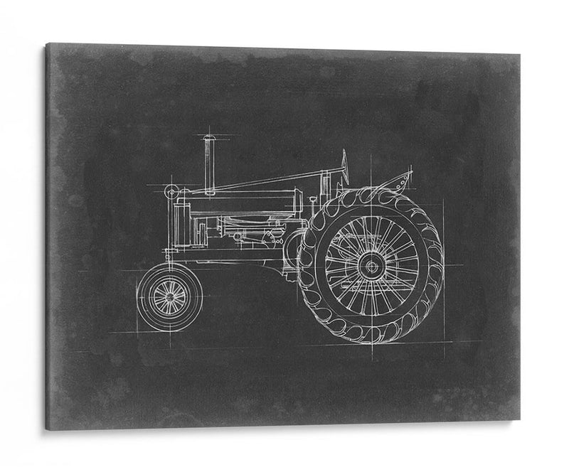 Tractor Blueprint Iv - Ethan Harper | Cuadro decorativo de Canvas Lab