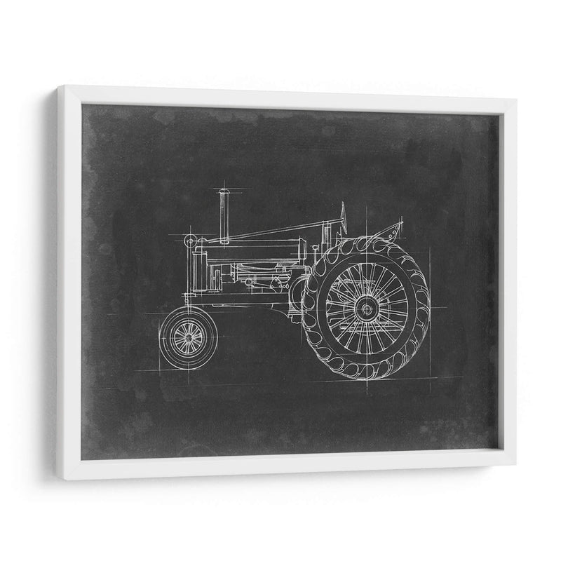 Tractor Blueprint Iv - Ethan Harper | Cuadro decorativo de Canvas Lab