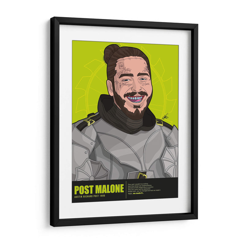 Post Malone - Crow Valdés | Cuadro decorativo de Canvas Lab