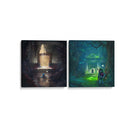 Templos de agua y bosque - Set de 2 - Cuadro decorativo | Canvas Lab