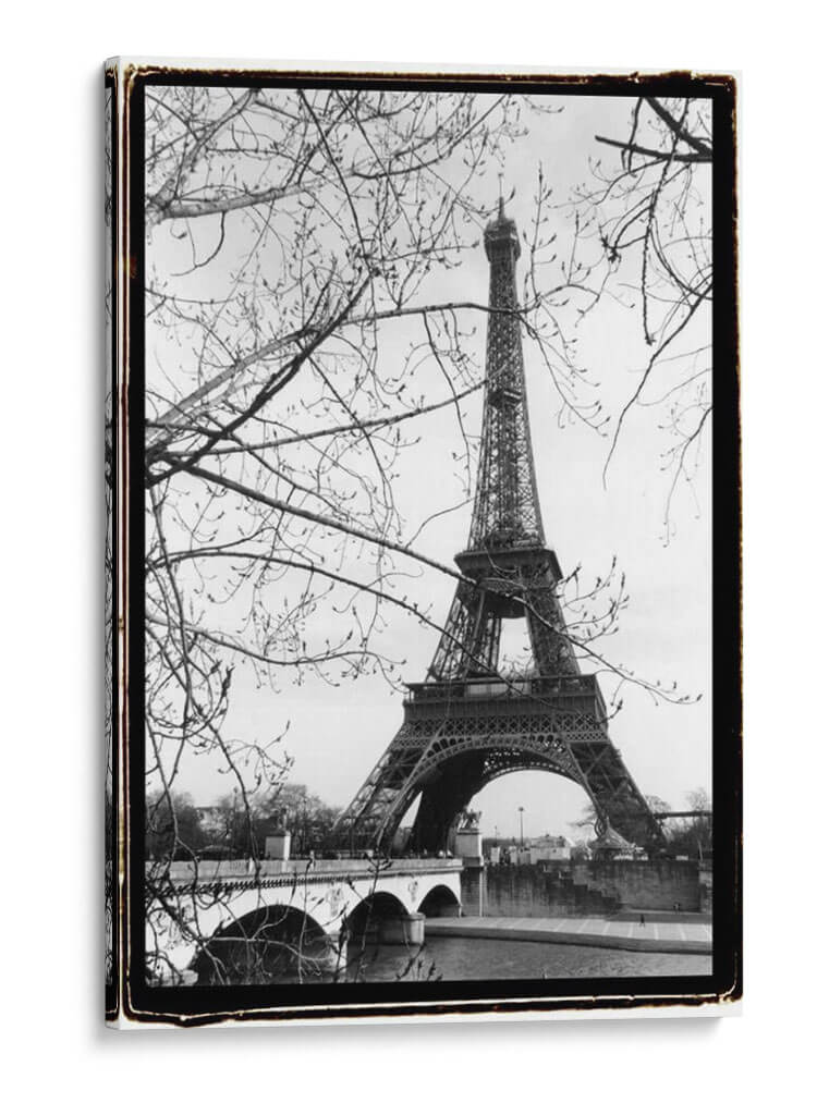 Torre Eiffel A Lo Largo Del Río Sena - Laura DeNardo | Cuadro decorativo de Canvas Lab