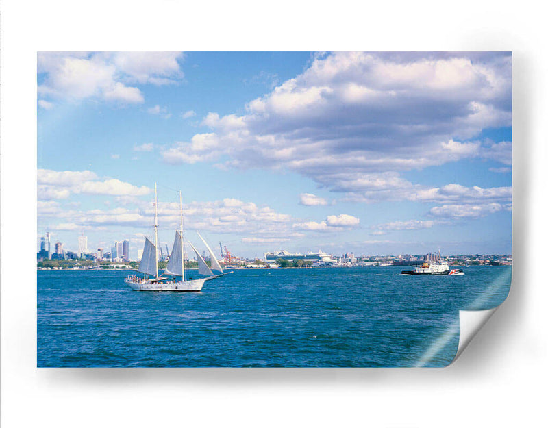 Velero saliendo de Manhattan - Raúl Ruz | Cuadro decorativo de Canvas Lab