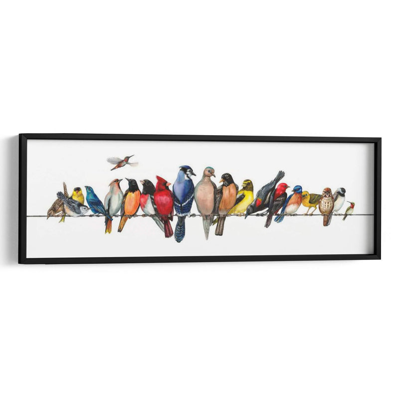 Menagerie De Pájaros Grandes - Wendy Russell | Cuadro decorativo de Canvas Lab