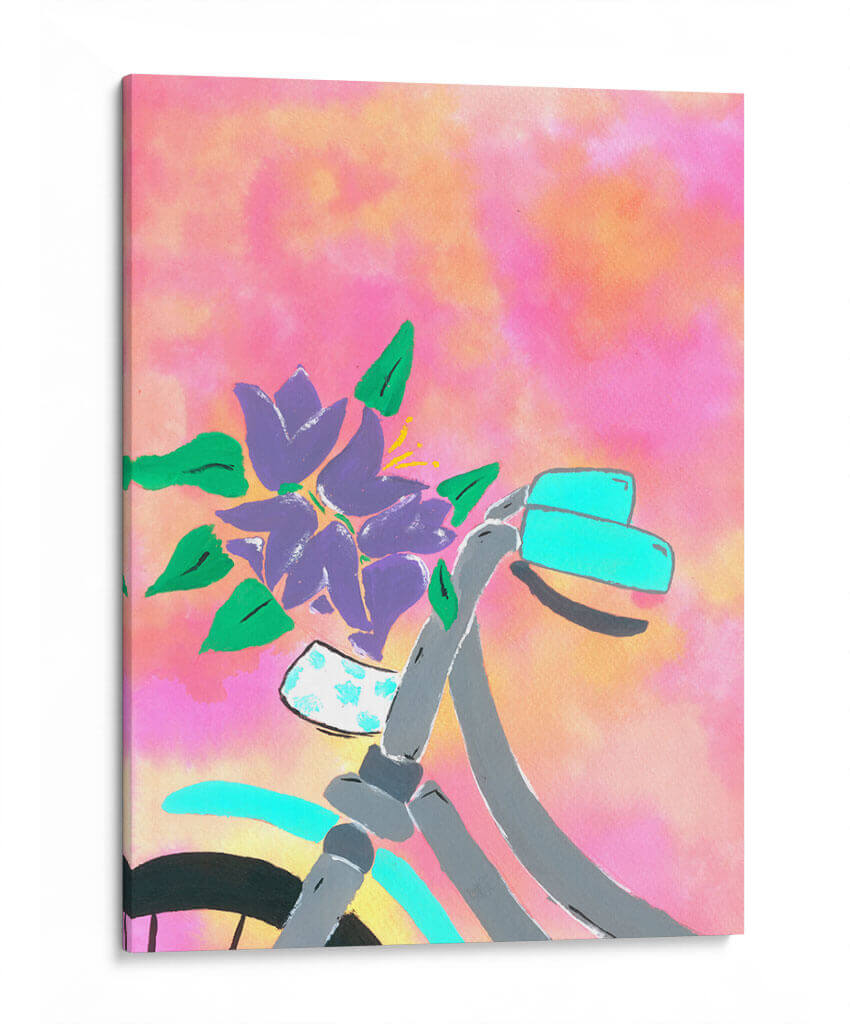 Flores para mi abuelita - Gustavo Alvarado | Cuadro decorativo de Canvas Lab
