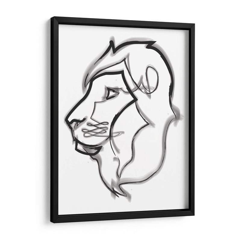 Boris the lion - Grau Project | Cuadro decorativo de Canvas Lab