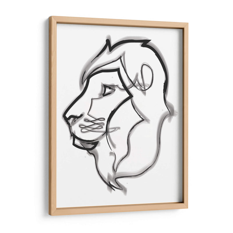 Boris the lion - Grau Project | Cuadro decorativo de Canvas Lab