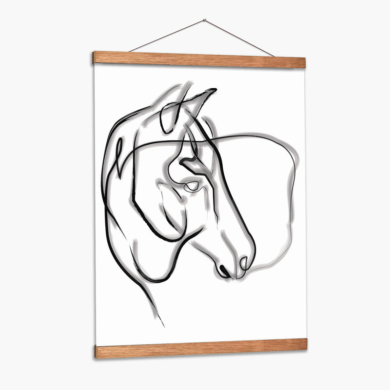 Charlie the horse - Grau Project | Cuadro decorativo de Canvas Lab