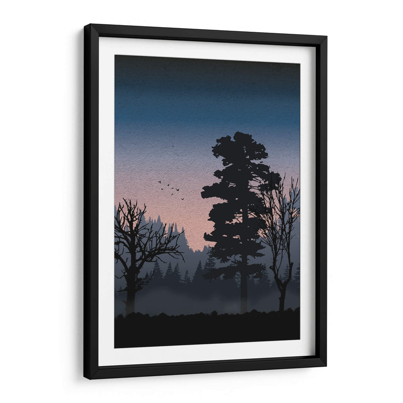 Forest at night - Grau Project | Cuadro decorativo de Canvas Lab