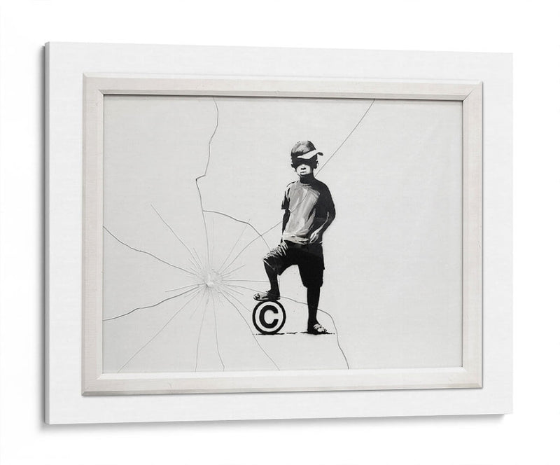 Copyright boy - Banksy | Cuadro decorativo de Canvas Lab