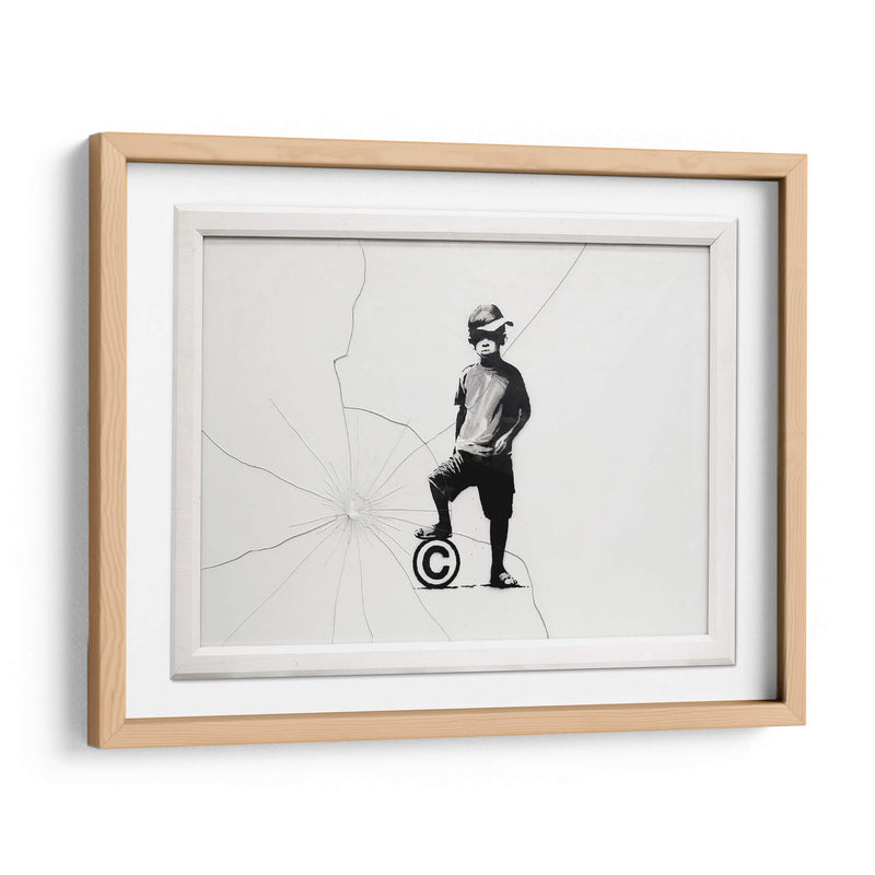 Copyright boy - Banksy | Cuadro decorativo de Canvas Lab