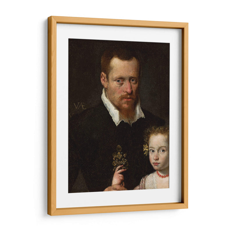 Un hombre con su hija - Sofonisba Anguissola | Cuadro decorativo de Canvas Lab