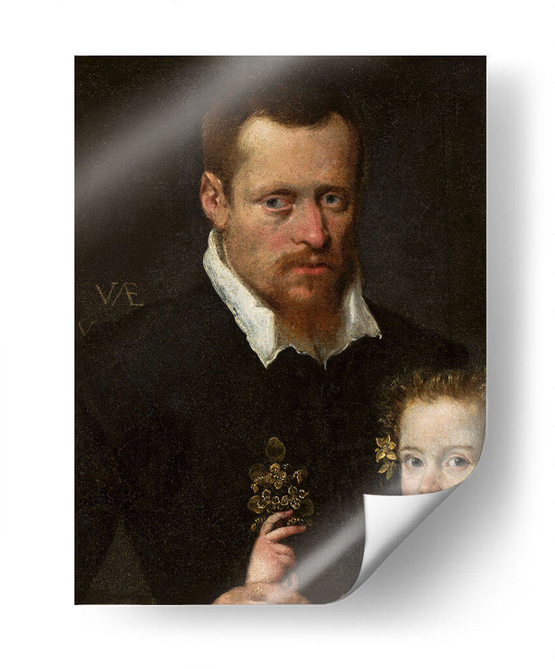 Un hombre con su hija - Sofonisba Anguissola | Cuadro decorativo de Canvas Lab