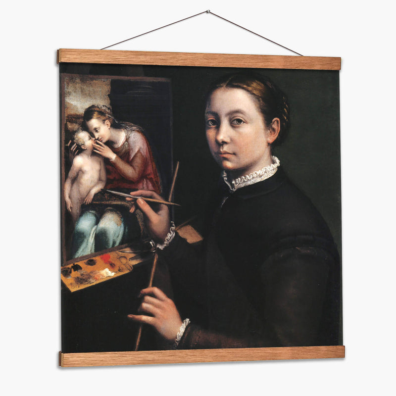 Autorretrato en un caballete - Sofonisba Anguissola | Cuadro decorativo de Canvas Lab