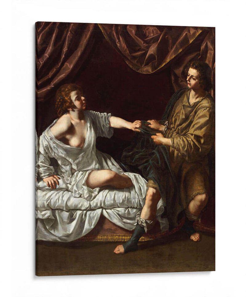 José y la esposa de Potifar - Artemisia Gentileschi | Cuadro decorativo de Canvas Lab