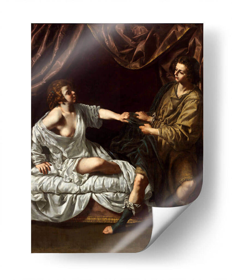 José y la esposa de Potifar - Artemisia Gentileschi | Cuadro decorativo de Canvas Lab