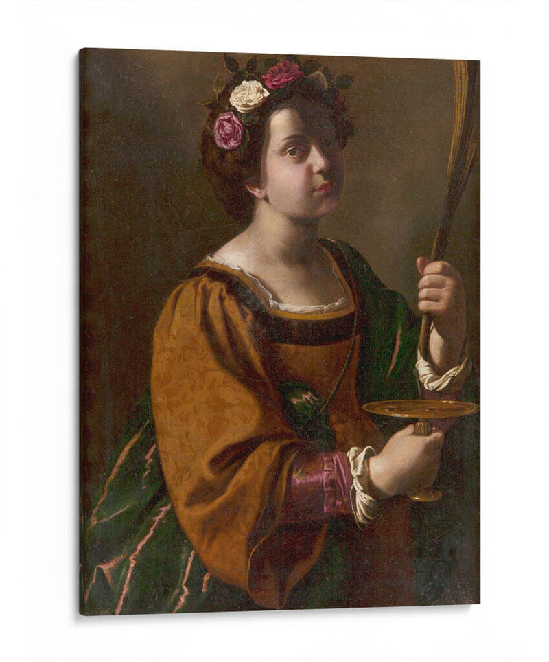 Santa Lucía - Artemisia Gentileschi | Cuadro decorativo de Canvas Lab