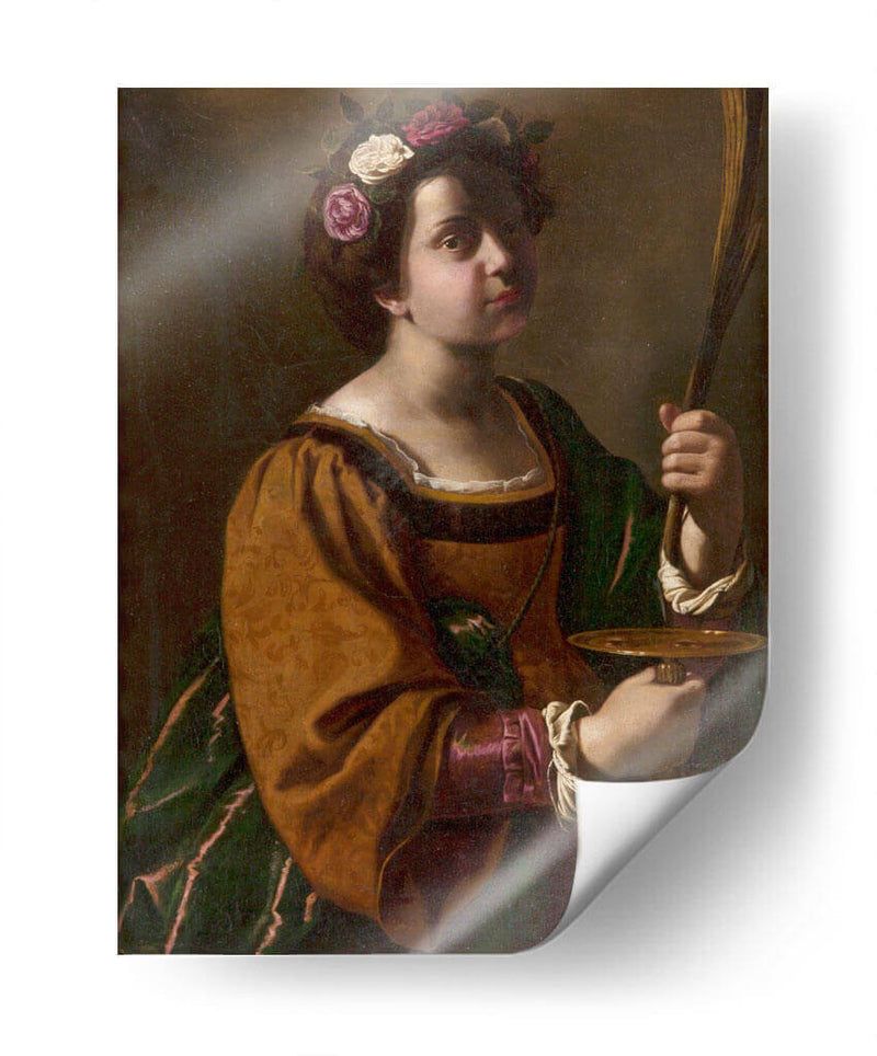 Santa Lucía - Artemisia Gentileschi | Cuadro decorativo de Canvas Lab