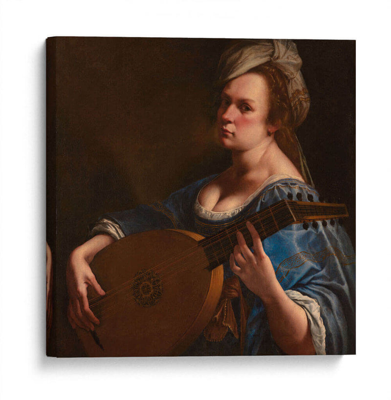 Autorretrato como laudista - Artemisia Gentileschi | Cuadro decorativo de Canvas Lab