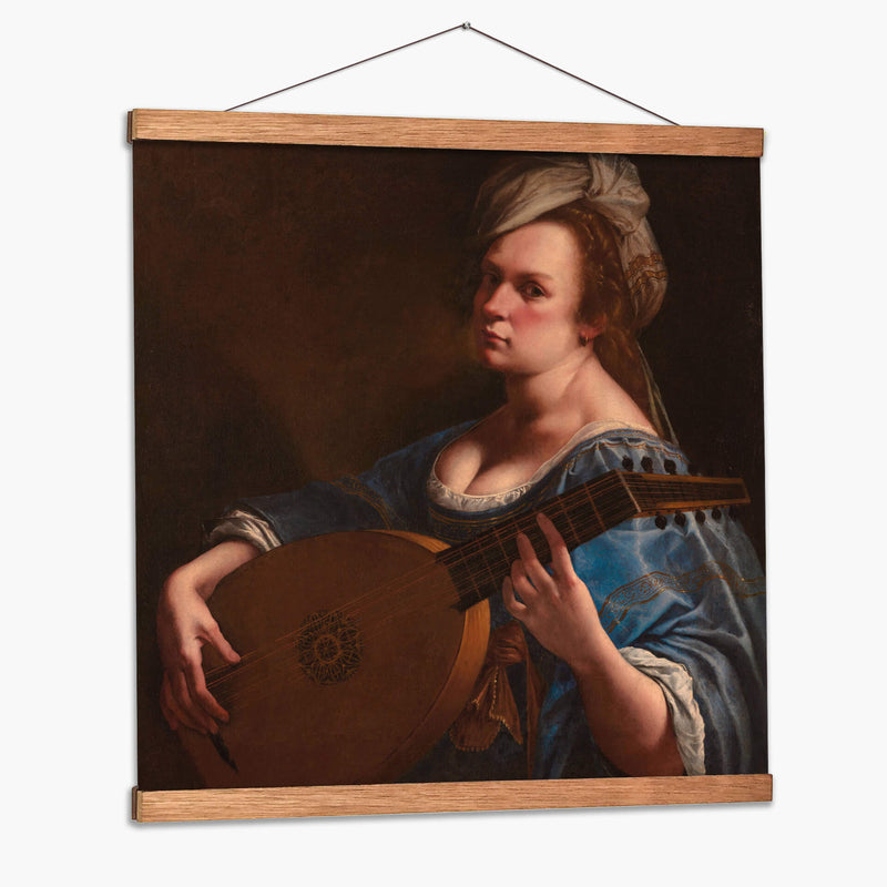 Autorretrato como laudista - Artemisia Gentileschi | Cuadro decorativo de Canvas Lab