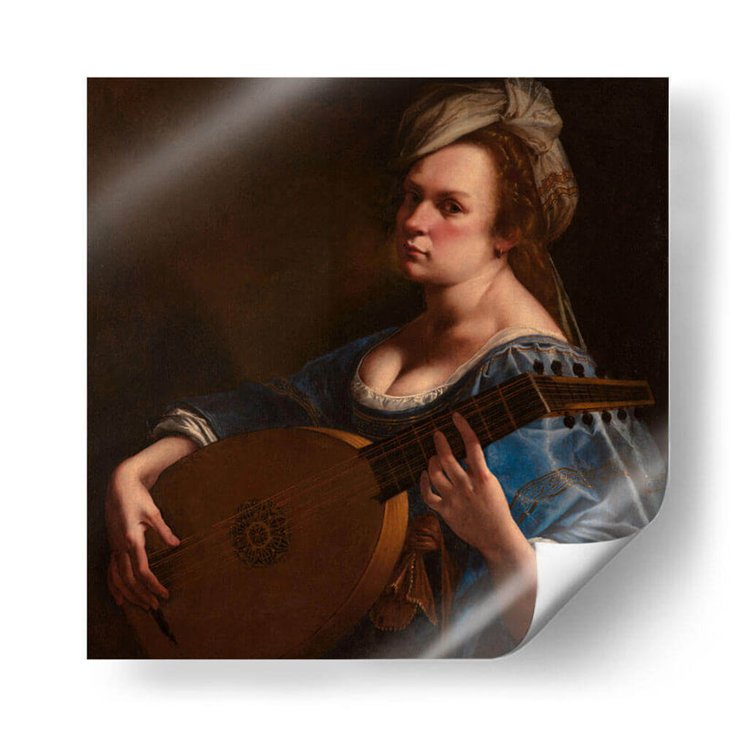 Autorretrato como laudista - Artemisia Gentileschi | Cuadro decorativo de Canvas Lab