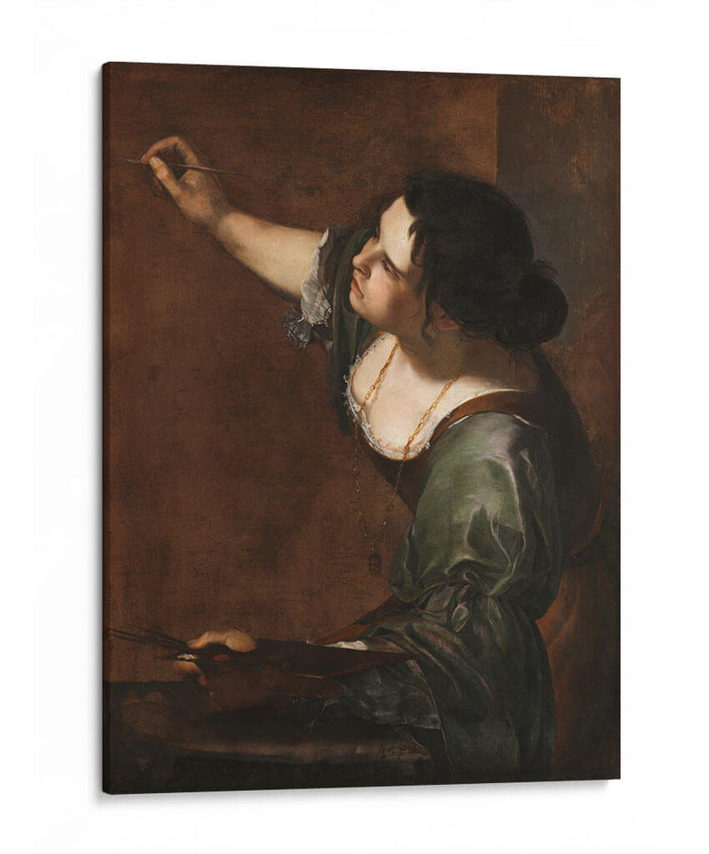 Autorretrato como alegoría de la pintura - Artemisia Gentileschi | Cuadro decorativo de Canvas Lab