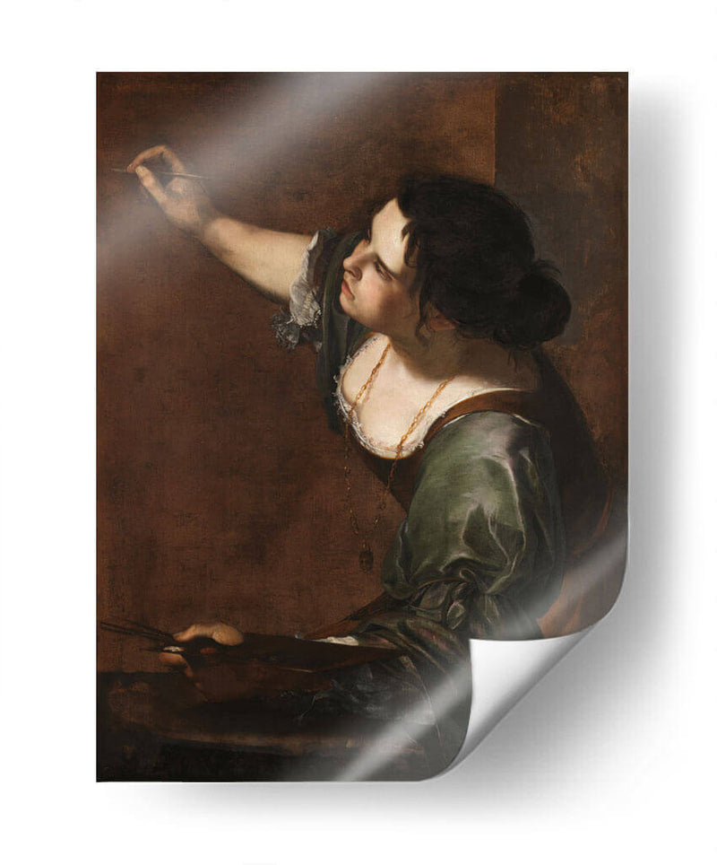 Autorretrato como alegoría de la pintura - Artemisia Gentileschi | Cuadro decorativo de Canvas Lab