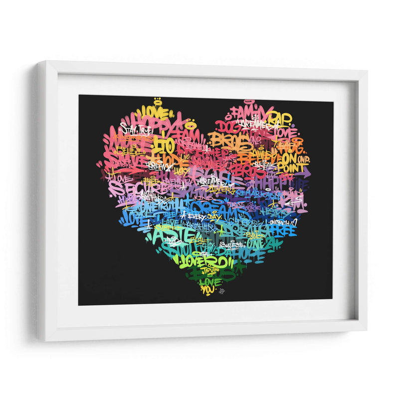 Graffiti Heart - David Aste | Cuadro decorativo de Canvas Lab
