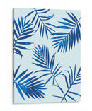 Blue Palm Leaves 2 | Cuadro decorativo de Canvas Lab