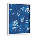 Blue Palm Leaves 1 | Cuadro decorativo de Canvas Lab