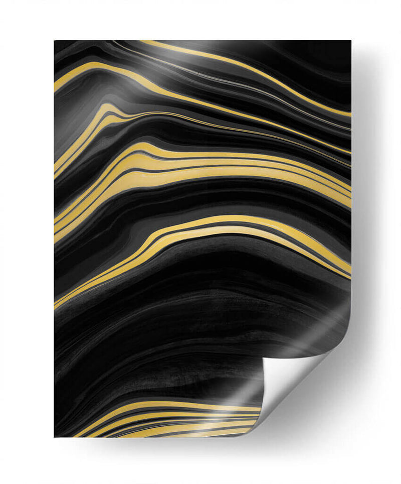 Negro y Dorado 03 - Marmolista | Cuadro decorativo de Canvas Lab