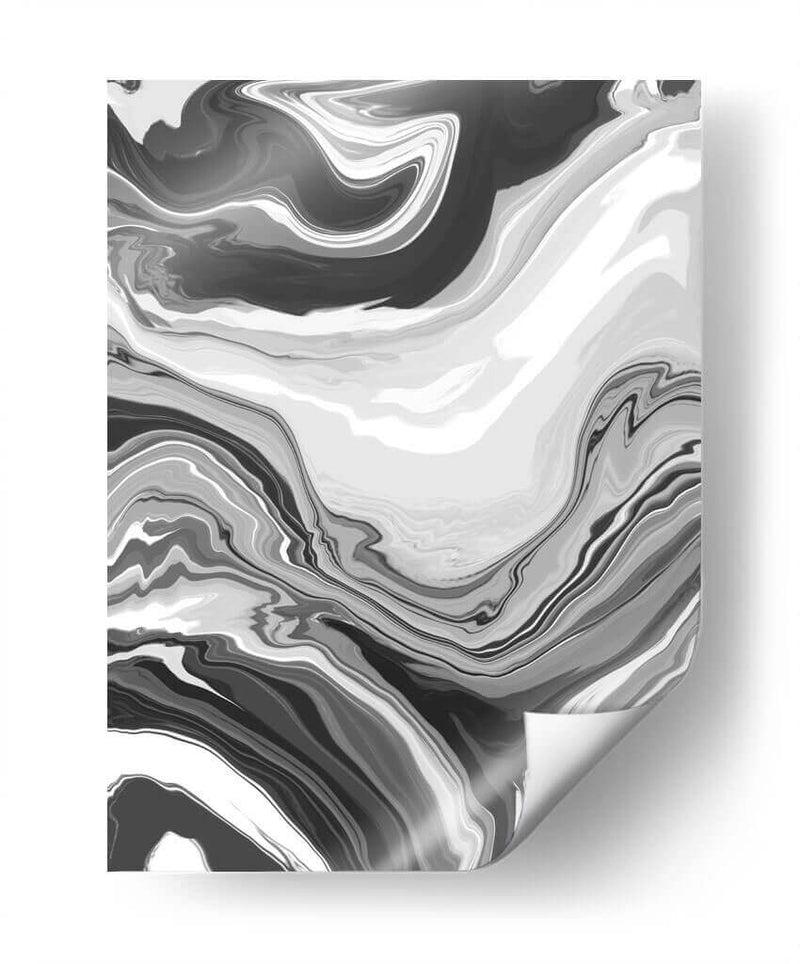 Negro Fluido 01 - Marmolista | Cuadro decorativo de Canvas Lab