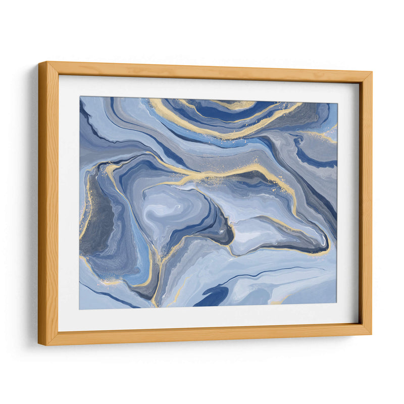 Azules y Oro 01 - Marmolista | Cuadro decorativo de Canvas Lab