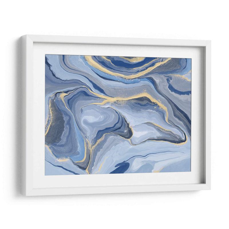 Azules y Oro 01 - Marmolista | Cuadro decorativo de Canvas Lab