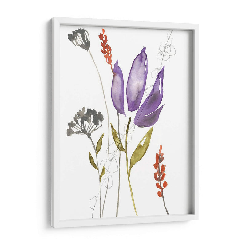 Bouquet Ultravioleta I - Jennifer Goldberger | Cuadro decorativo de Canvas Lab