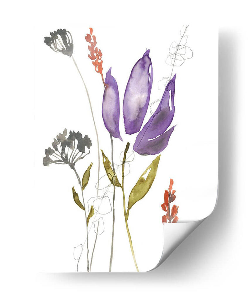 Bouquet Ultravioleta I - Jennifer Goldberger | Cuadro decorativo de Canvas Lab