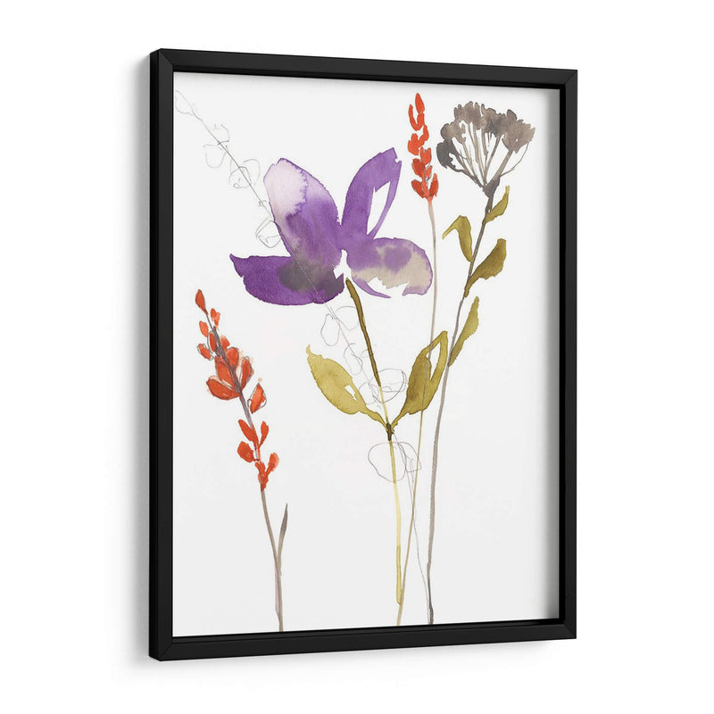 Bouquet Ultravioleta Ii - Jennifer Goldberger | Cuadro decorativo de Canvas Lab