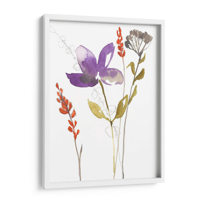 Bouquet Ultravioleta Ii - Jennifer Goldberger | Cuadro decorativo de Canvas Lab