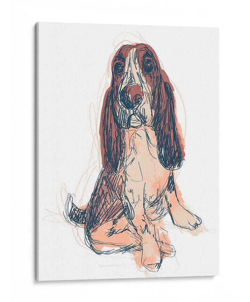 Retrato De Perro - Ajax - June Erica Vess | Cuadro decorativo de Canvas Lab