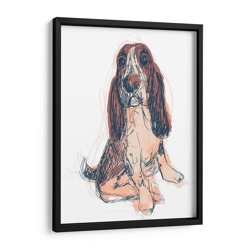 Retrato De Perro - Ajax - June Erica Vess | Cuadro decorativo de Canvas Lab