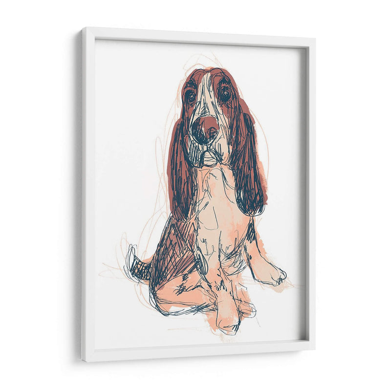 Retrato De Perro - Ajax - June Erica Vess | Cuadro decorativo de Canvas Lab