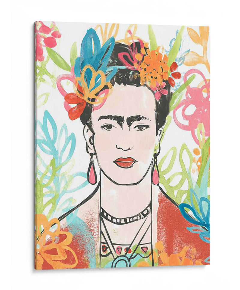 Retrato De Frida Ii - June Erica Vess | Cuadro decorativo de Canvas Lab