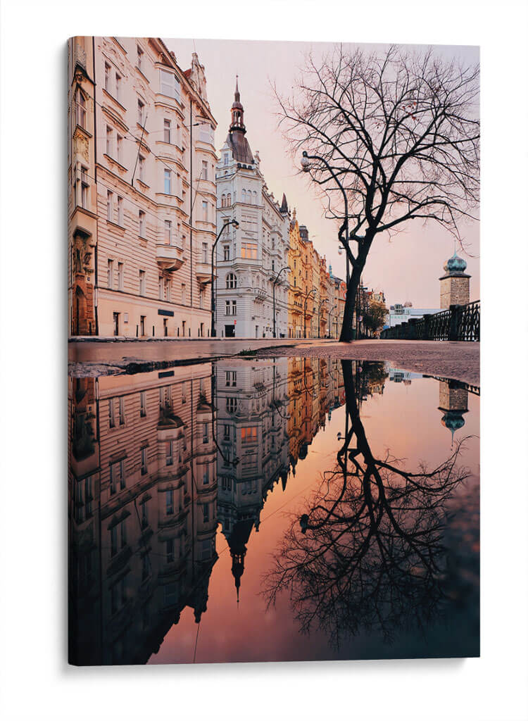 Reflejos de Praga | Cuadro decorativo de Canvas Lab